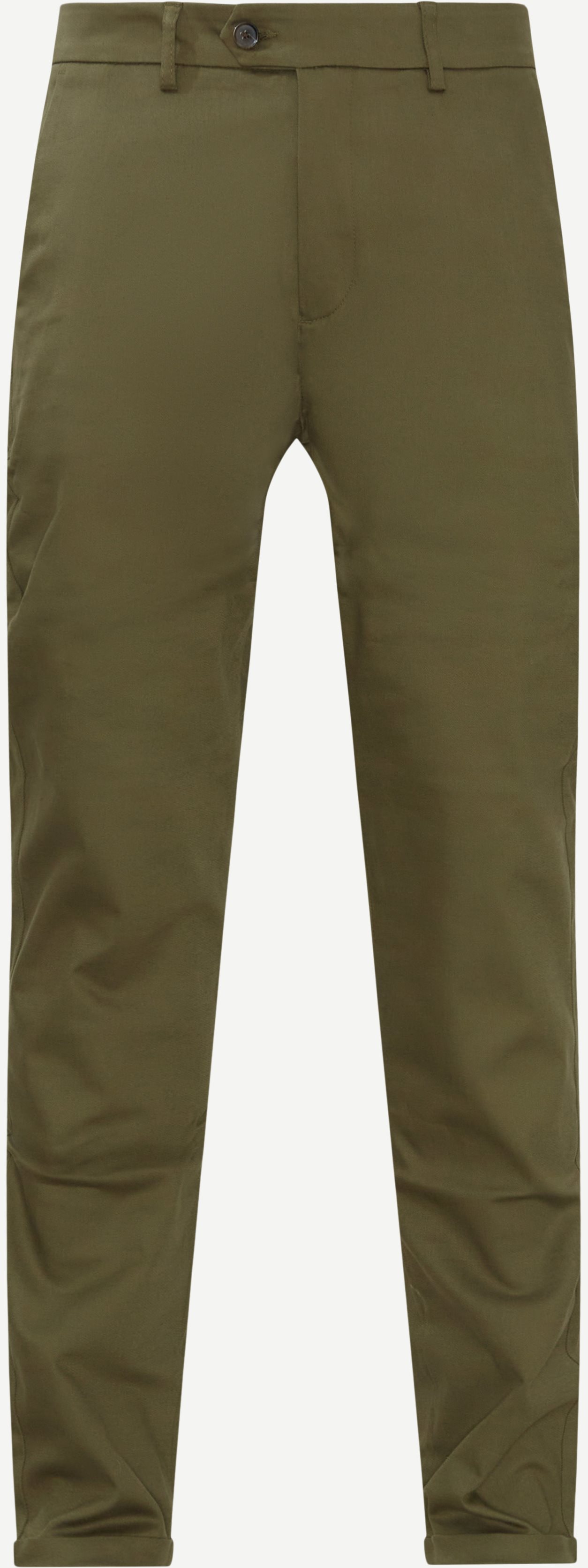 Les Deux Trousers COMO COTTON SUIT PANTS LDM510125 Army